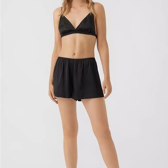 Vera MODA Black Joy Nightwear Bra Top and Shorts size XS - Picture 1 of 16